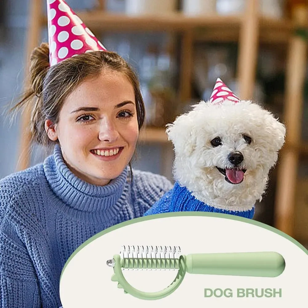 Pet Brush Self Cleaning Slicker