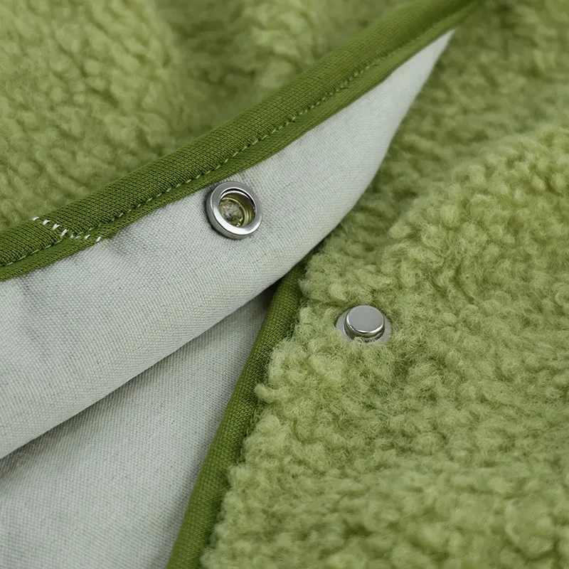 Fashion Single-breasted Vest Jacket Fall Winter Loose Outwear