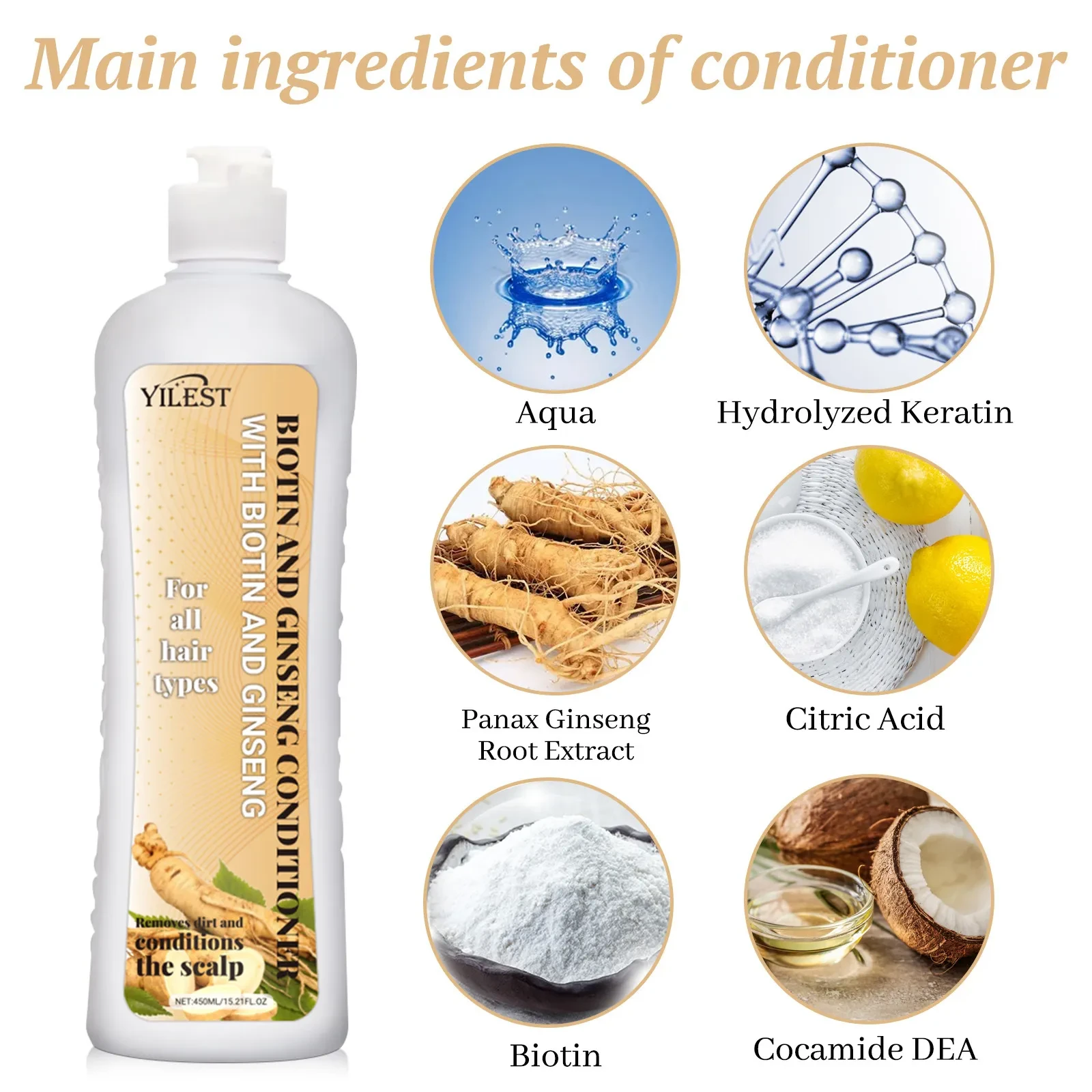Scalp Gloss Hair Cleaning Ginseng Shampoo