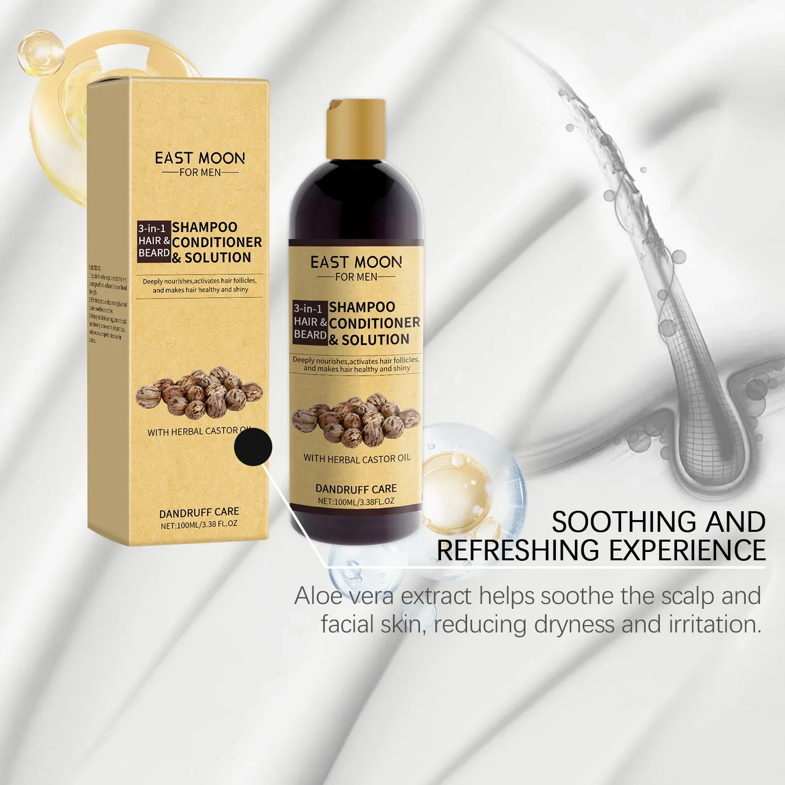 3-in-1 Beard Nutritional Hair Care Men