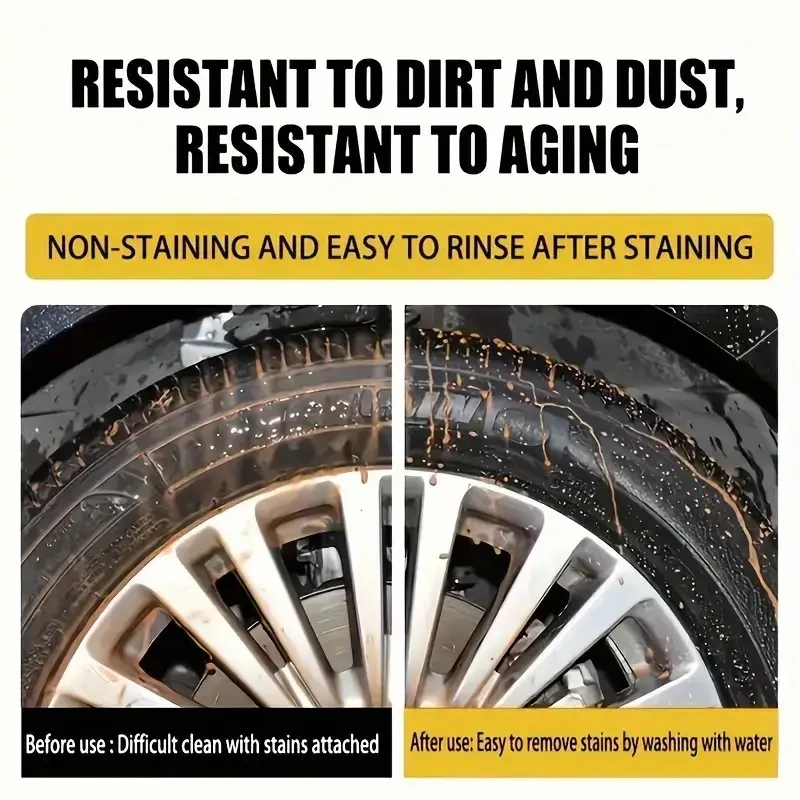 GKW Tire Black Wax Coating Durable Shine & Restoration