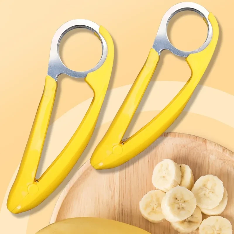 Stainless Steel Banana & Cucumber Slicer  Handy Kitchen Gadget