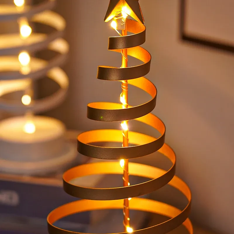 LED Christmas Tree Spiral Light Table
