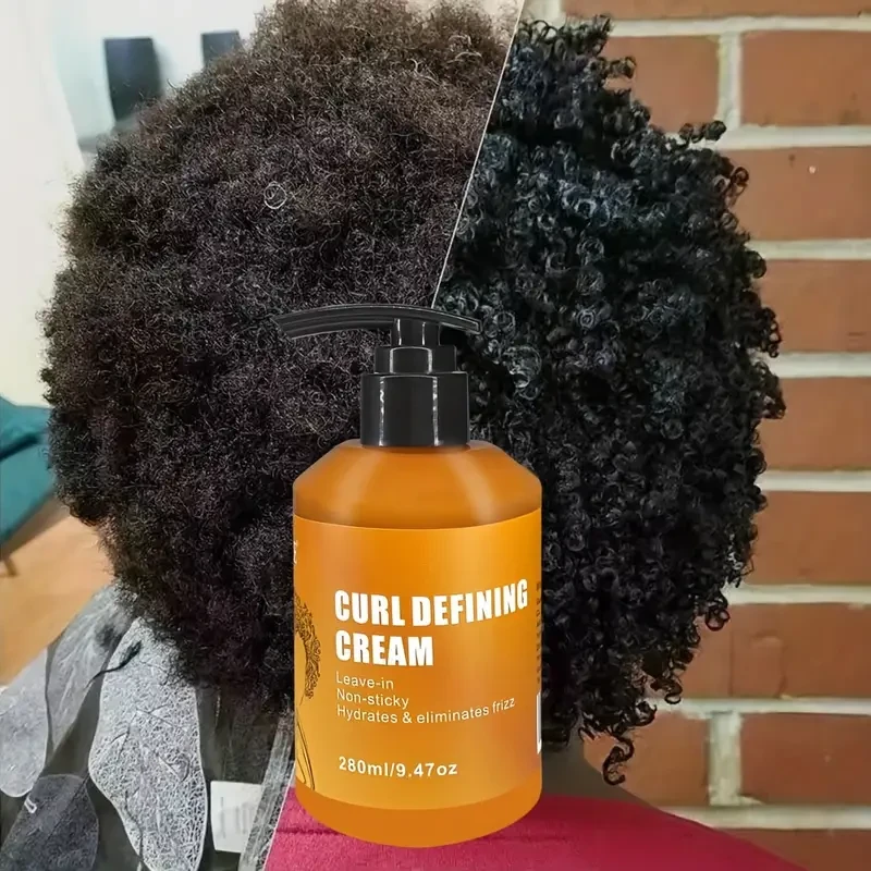 Curl Defining Cream Moisturizing Curly Hair Styling Conditioner