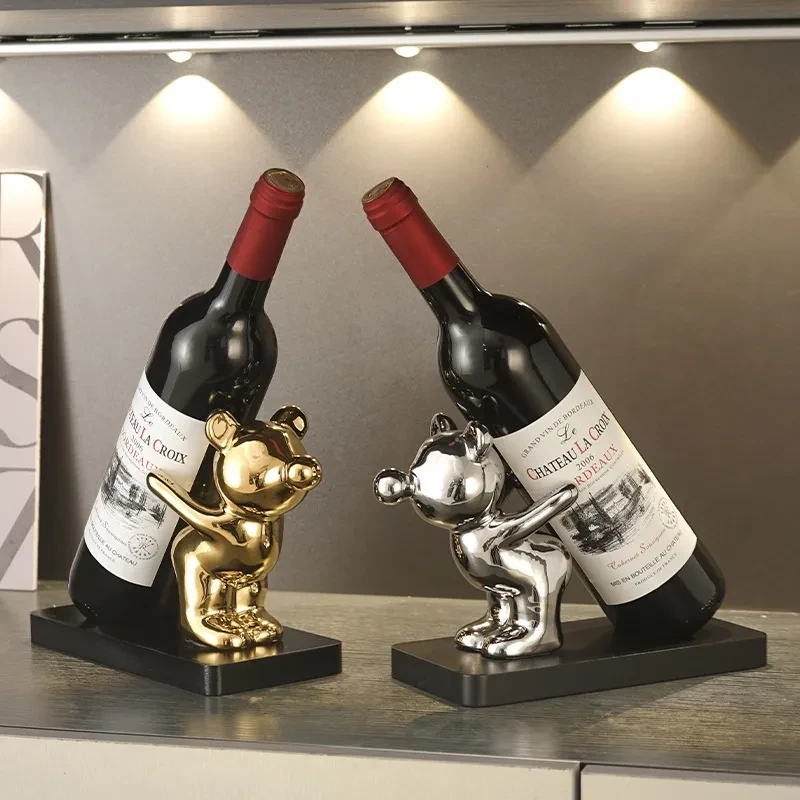 Light Luxury Living Room Wine Rack Artware Decorations Ornaments