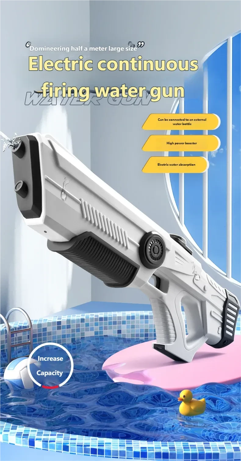 Automatic water absorbing electric water gun