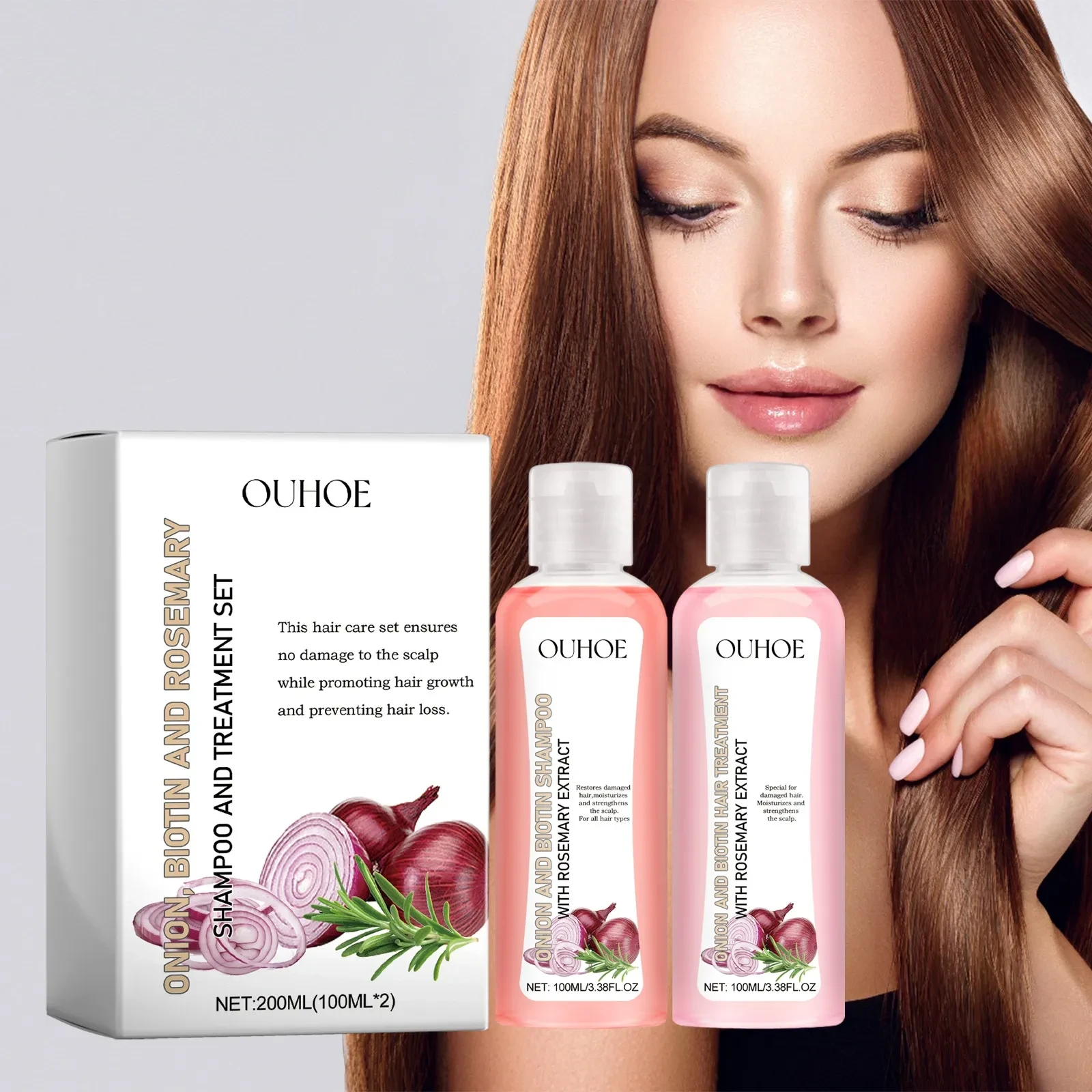 Onion Biotin Rosemary Shampoo Suit Nourish Hair Root Scalp