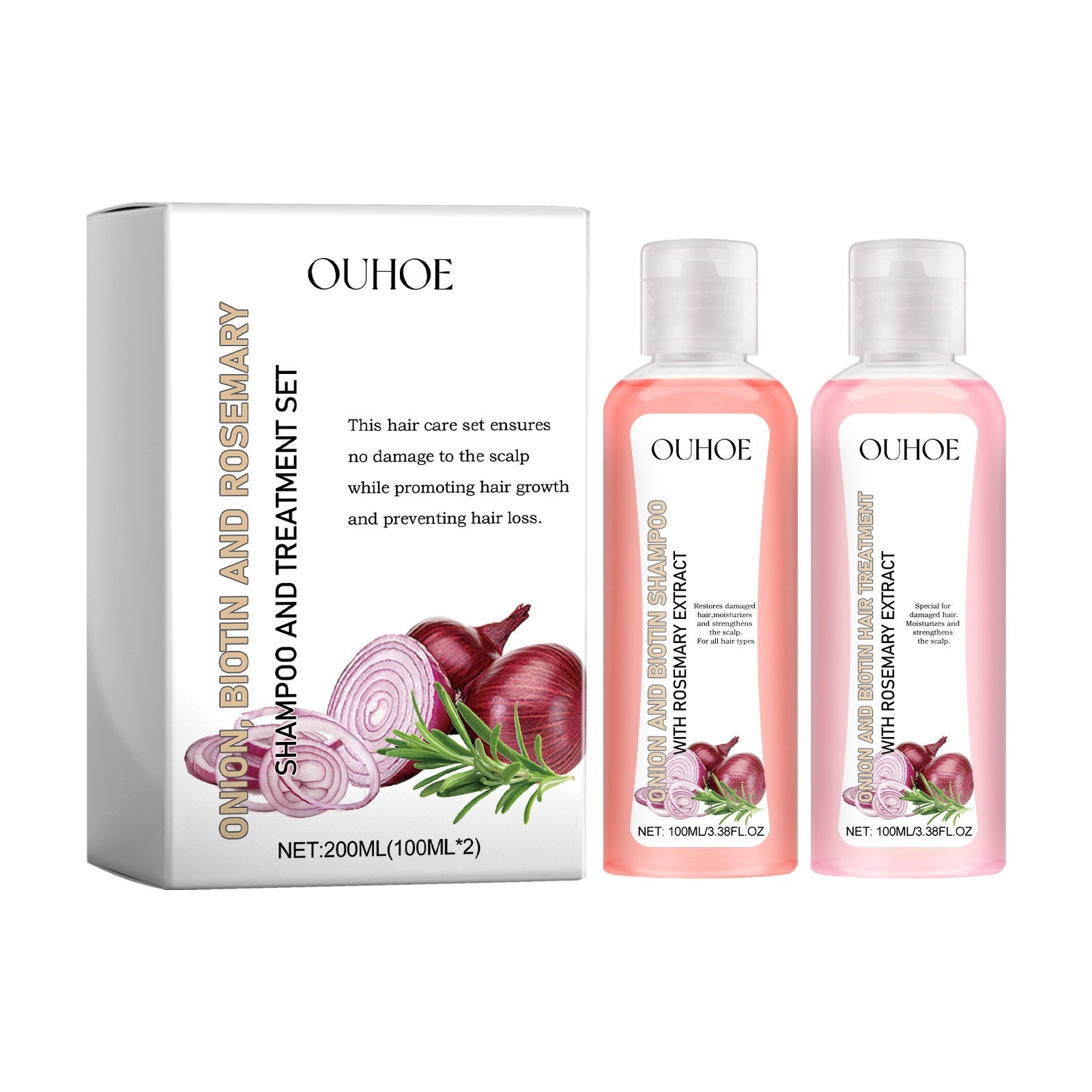 Onion Biotin Rosemary Shampoo Suit Nourish Hair Root Scalp