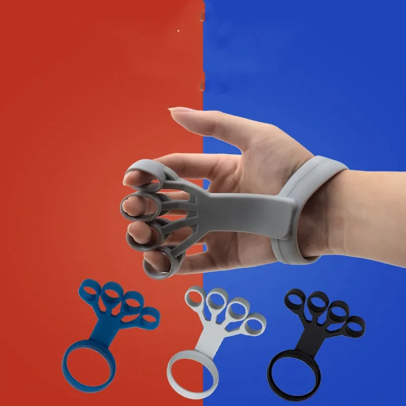 Silicone Grip Device Finger Exercise Stretcher Arthritis Hand Grip Trainer Strengthen Rehabilitation Training To Relieve Pain
