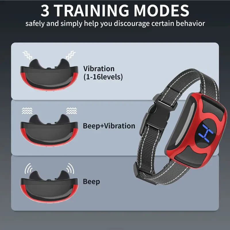 Rechargeable Smart Anti-Bark Dog Collar