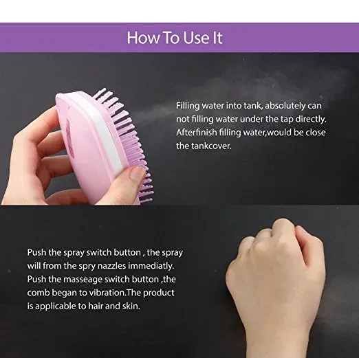 Electric Head Massage Comb Steam Anti-static Hair