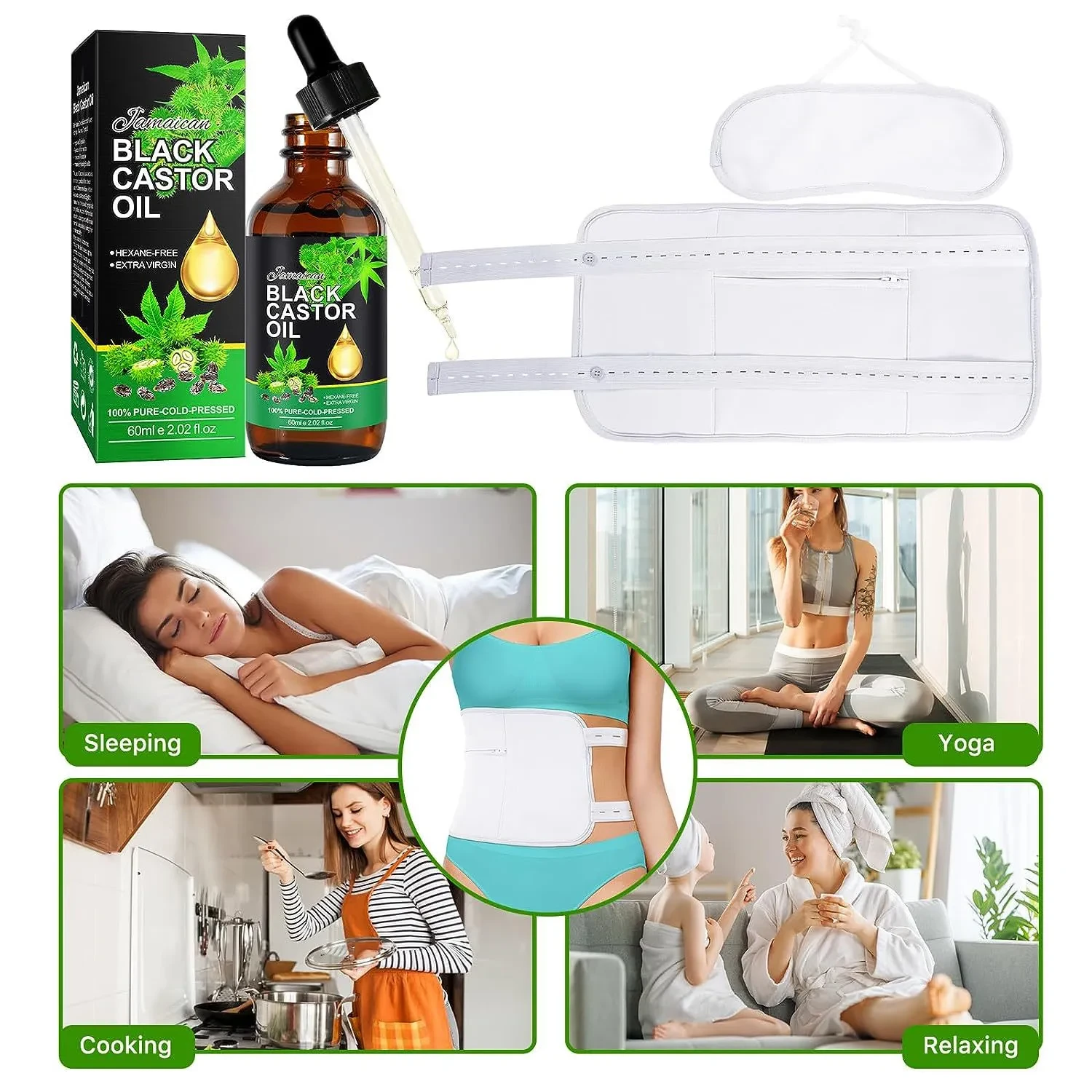 Black Castor Oil Massage Oil Hair