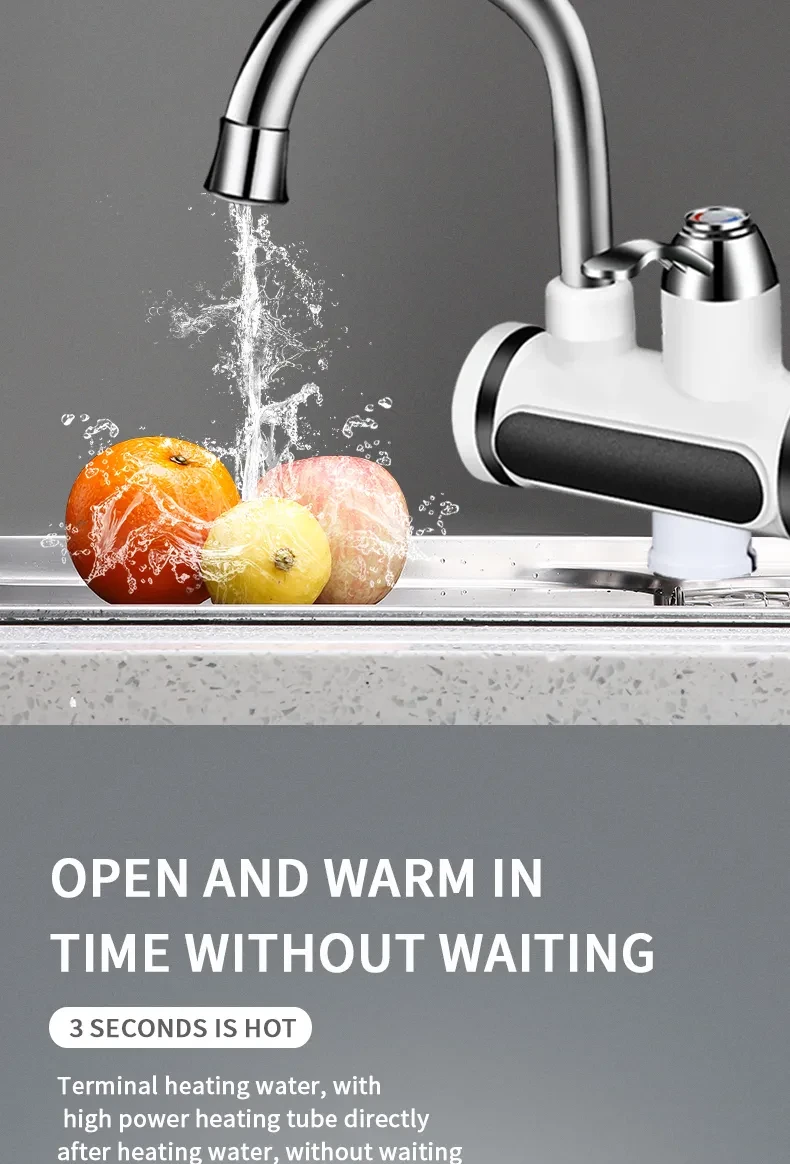 Kitchen Electric Water Tap Water Temperature Display