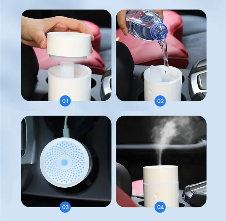 Car Diffuser Aroma Ultrasonic Water Mist
