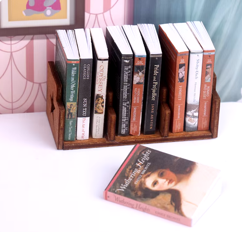 10Pcs 1/12 Dollhouse Simulation Book