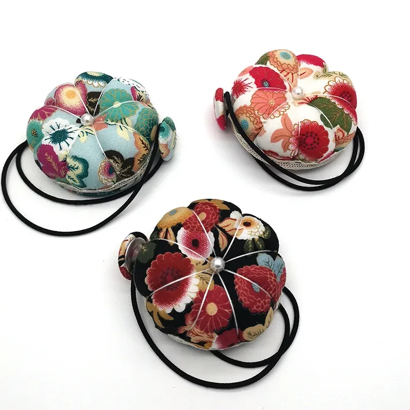 Sewing Machine Pin Plug Dual-purpose Pin Pierced Pumpkin Pin Bag European And American Wrist Pin Cushion