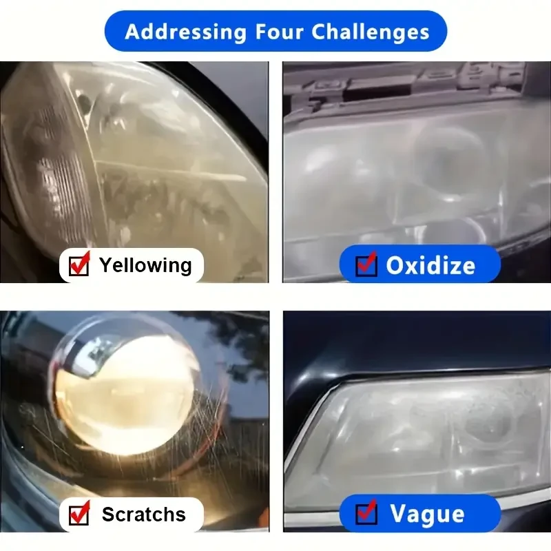 1pc Car Headlight Repair Cream - Anti-Oxidation, Scratch Removal, Brightening & Nourishing, Other Material, for Vehicle Maintenance, Suitable for All Car Models, Ideal for Drivers