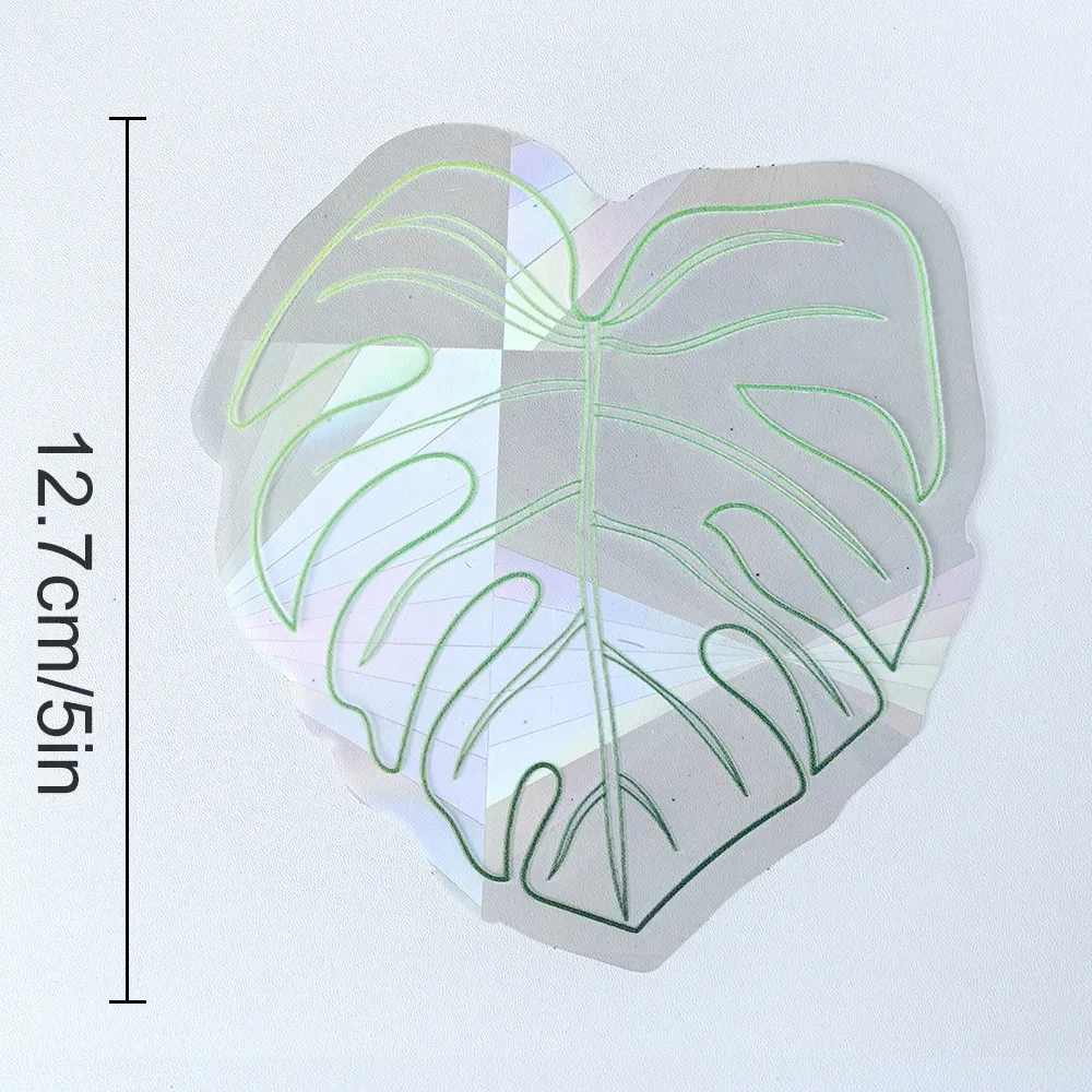 Sunlight Rainbow Leaf Prism Glass Paster