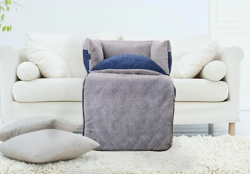 Flip Pet Nest Removable Pet Beds with Blanket