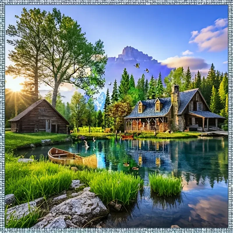 5D DIY Diamond Painting Kit Landscape Theme