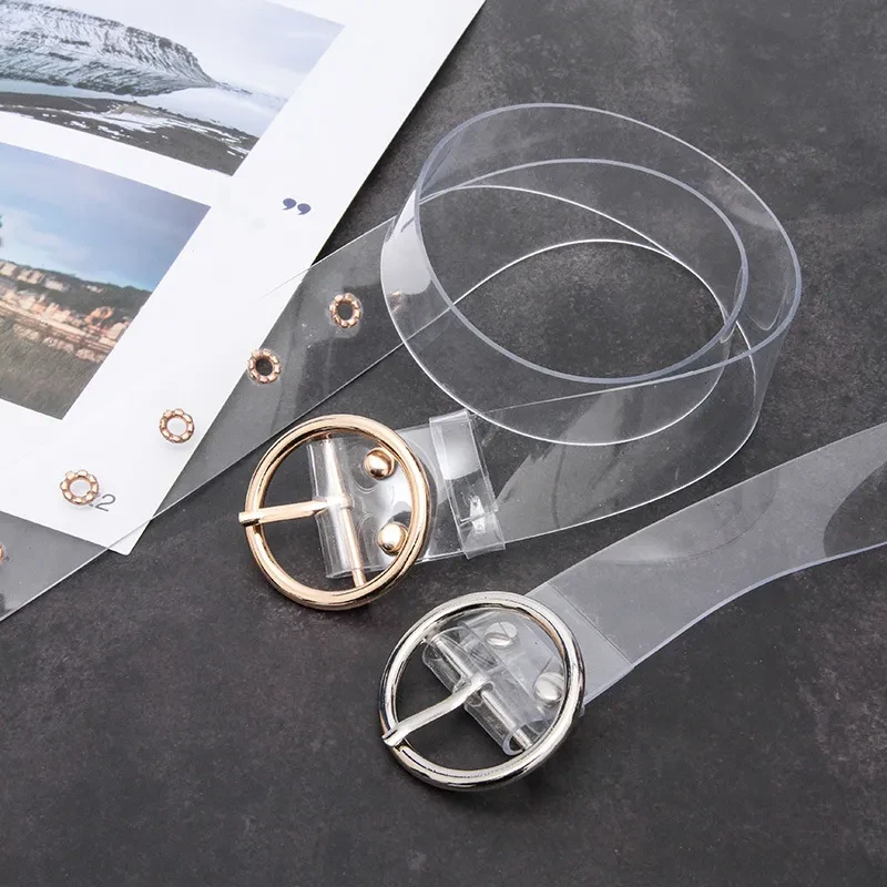 Transparent Pin Buckle Belt