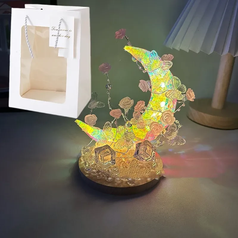 Water Moon Butterfly Small Night Lamp
