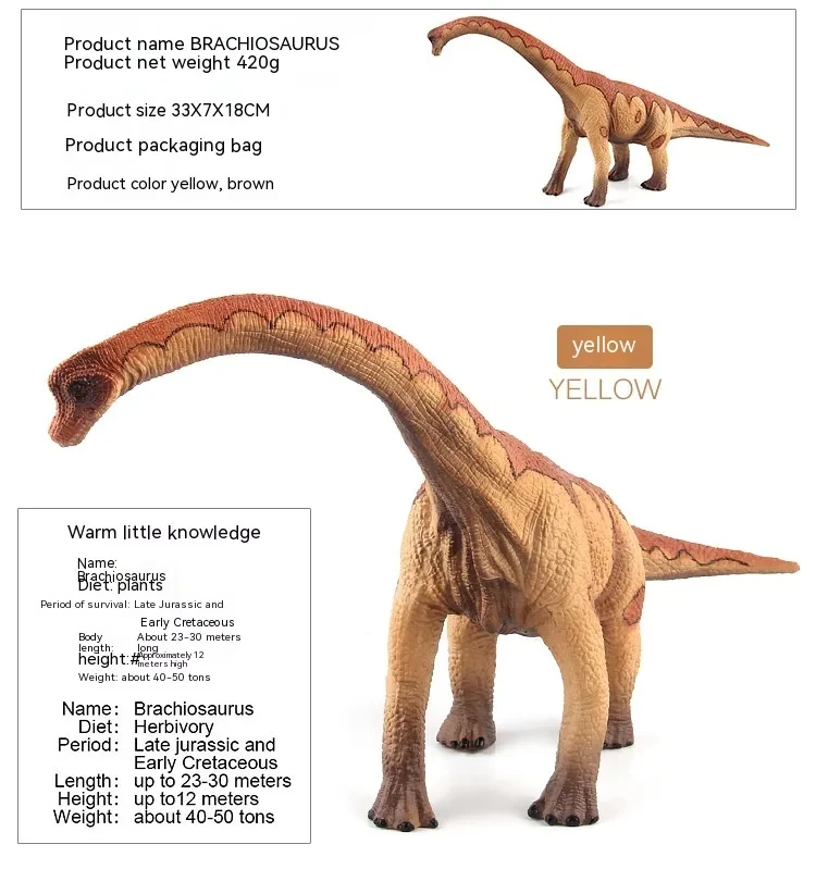 Classic Jurassic Toy Dinosaur Model
