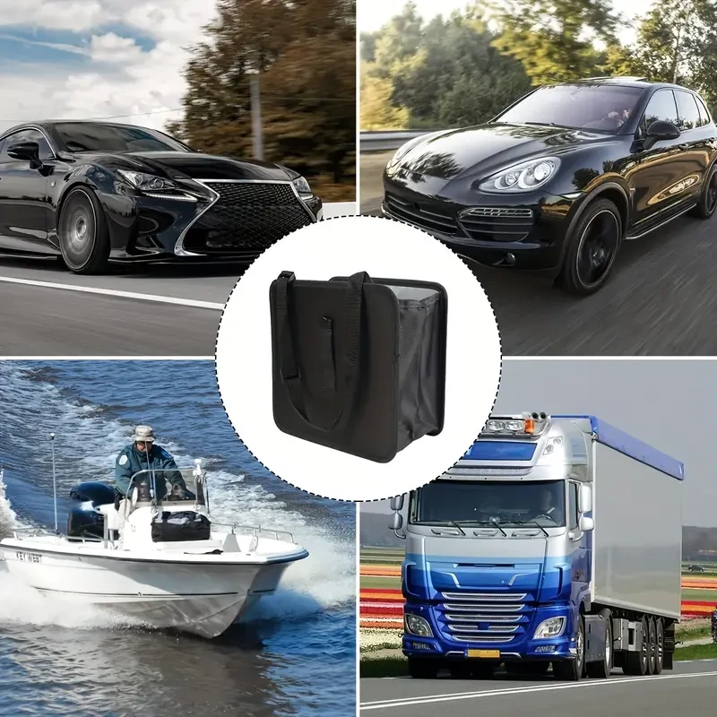 Premium Foldable Car Trash Can - Waterproof & Leakproof with Large Capacity, Perfect Hanging Storage Bag for Car Interior Organization