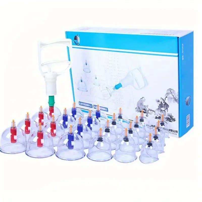 24-Piece Vacuum Cupping Set for Massage Therapy