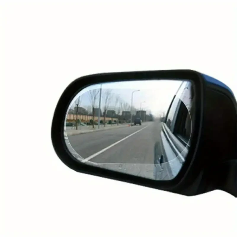2-Pack Car Mirror Rainproof Protective Film - Anti-Fog Clear View Side Mirror Sticker for Safe Driving - Easy Installation, No Electricity or Batteries Needed - Perfect for Graduation Road Safety Prep