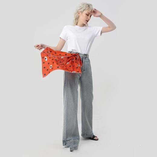 silk scarf scarf small tie