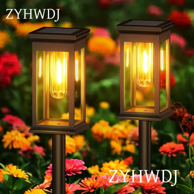 Solar LED Landscape Lights, Energy-Saving Touch Control Tungsten Style Lamp