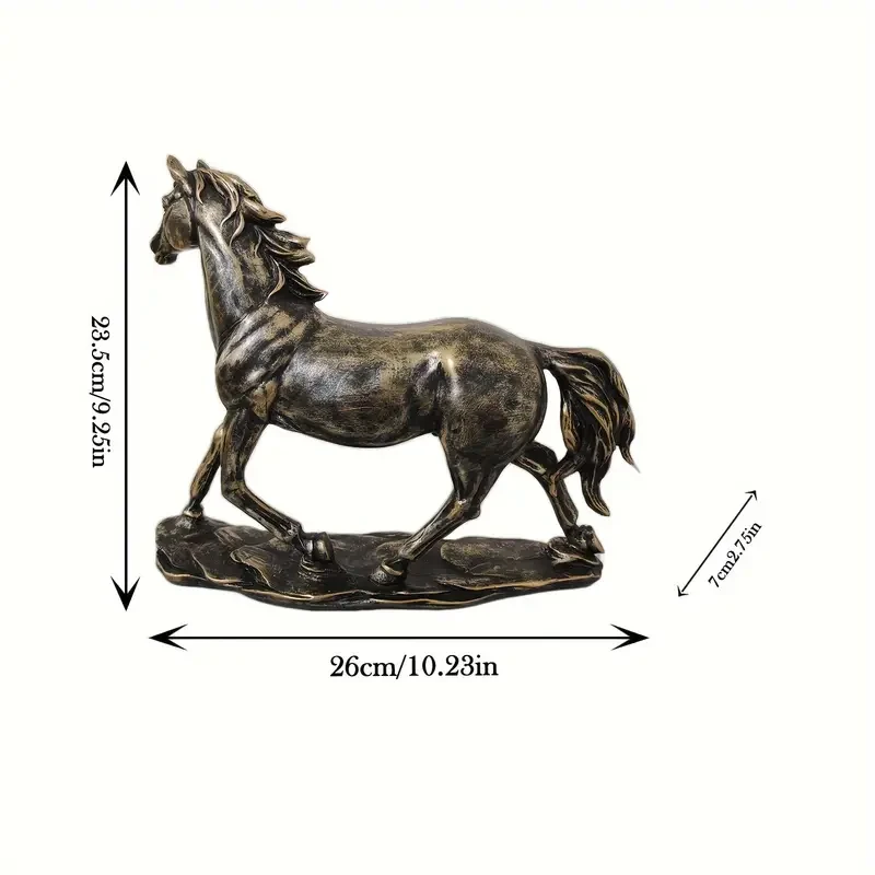 1pc Exquisite Vintage Horse Figurine Statue