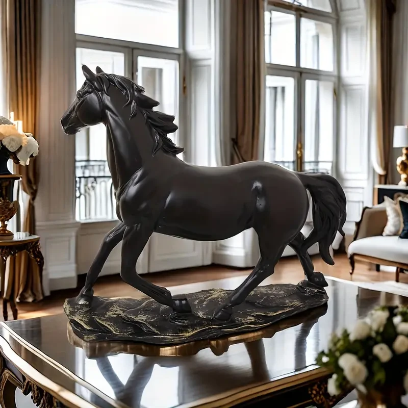 1pc Exquisite Vintage Horse Figurine Statue