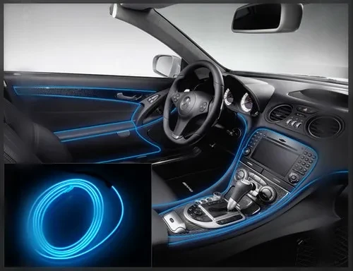 Car Interior LED Neon Strip 5M Flexible Ambient Light