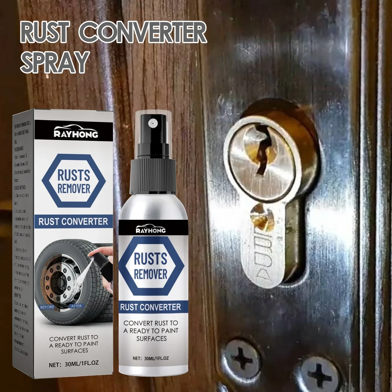 Rust Conversion Agent Spray  Rust Removal & Refurbishment