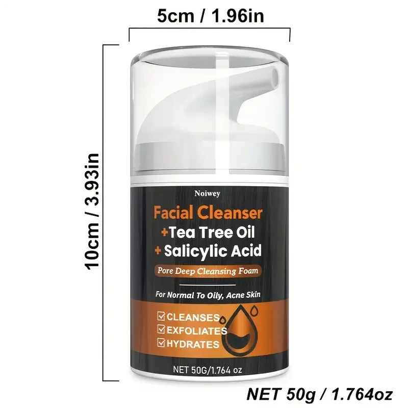 50g Salicylic Acid Facial Cleanser Tea Tree Oil & Turmeric