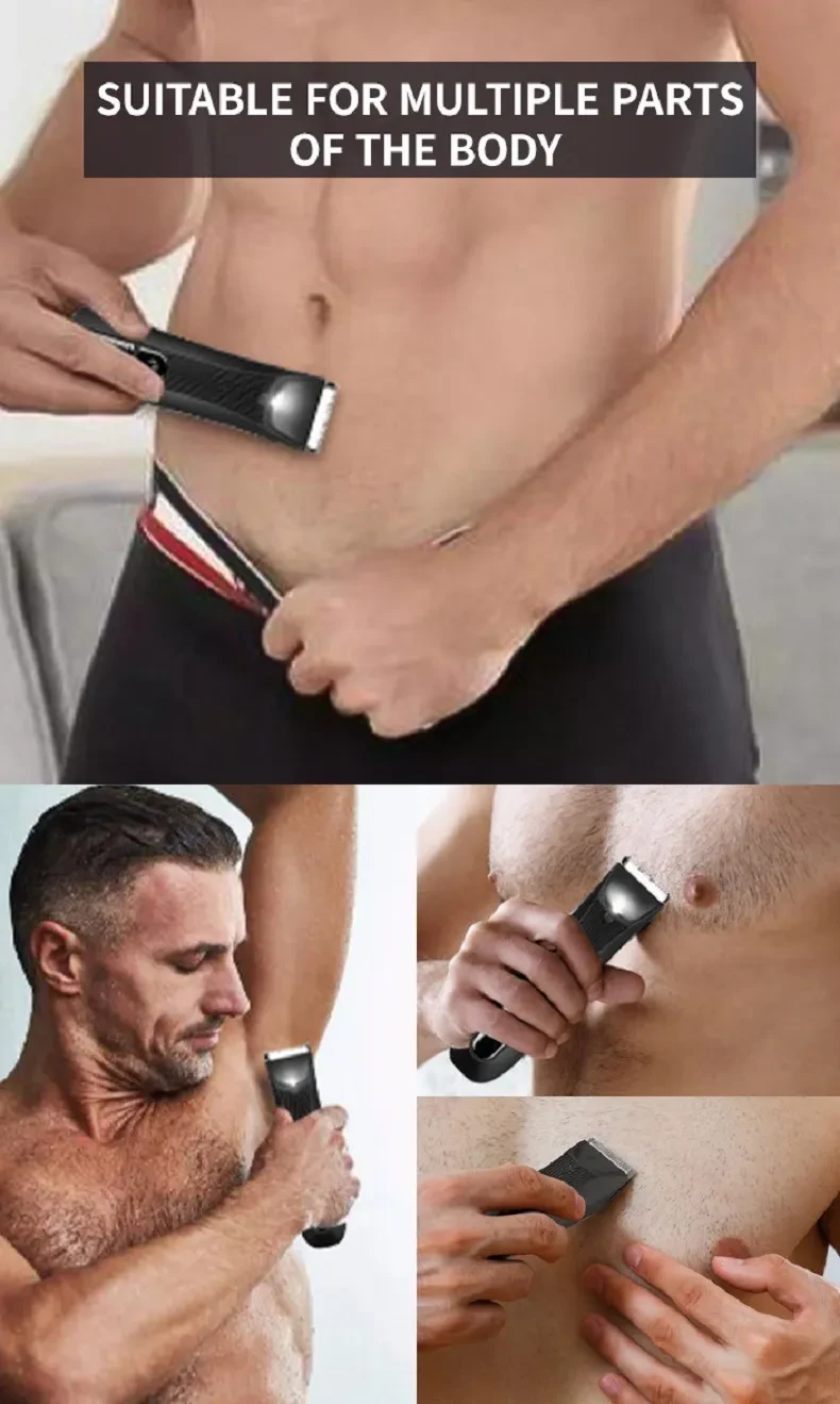 Body Hair Trimmer Men's Electric Body Washable Lady Shaver