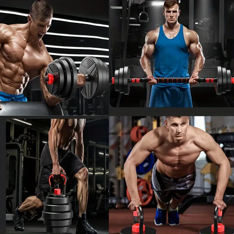 4-in-1 Adjustable Dumbbell Set (19.96KG) Full Body Workout