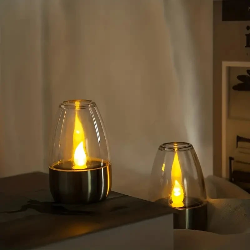 6-Pack Solar LED Tealight Candles for Decoration