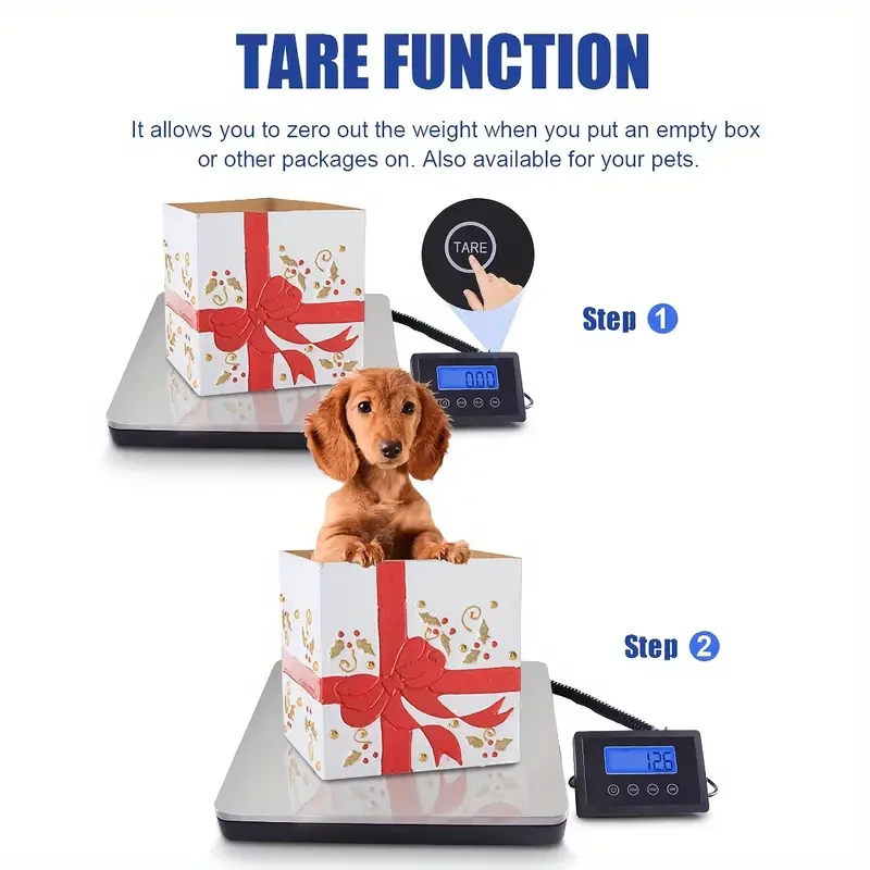 Digital Postal Scale 180kg / 396lb Heavy Duty Stainless Steel Platform with LED Display