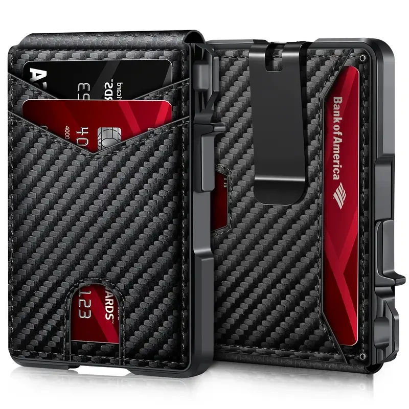 Slim Mens Wallet with RFID Protection - Stylish Bifold with Money Clip - Perfect Gift for Him