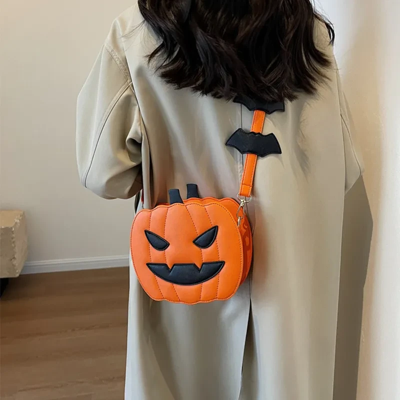 Halloween crossbody pumpkin bag