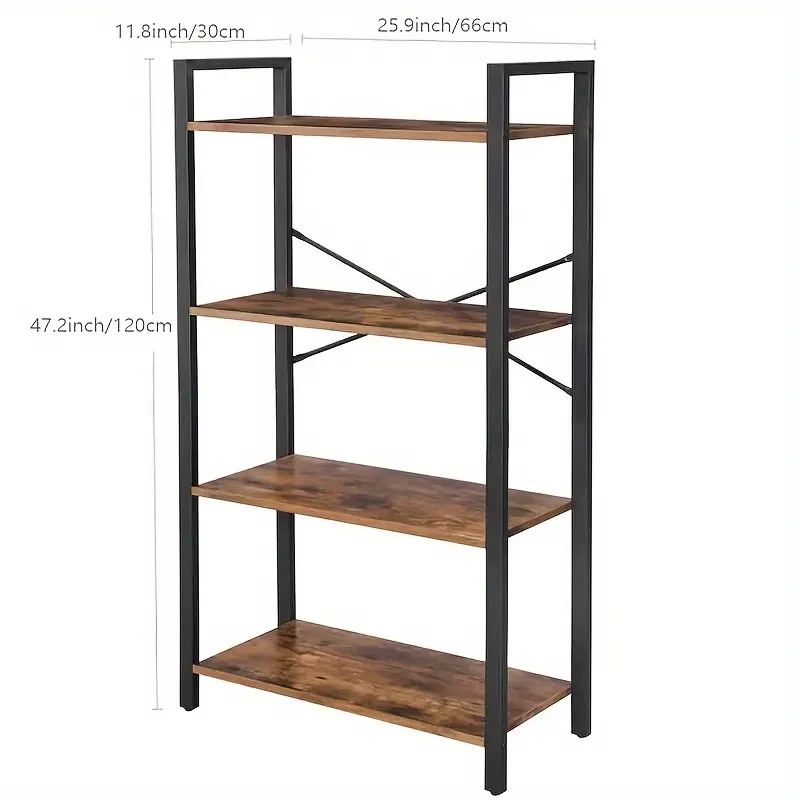 Tall Bookcase Shelf Storage Organizer Bookshelf