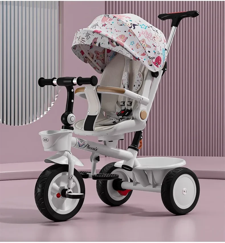 Tricycle Pedal Baby Car Children Lightweight Toy Trolley