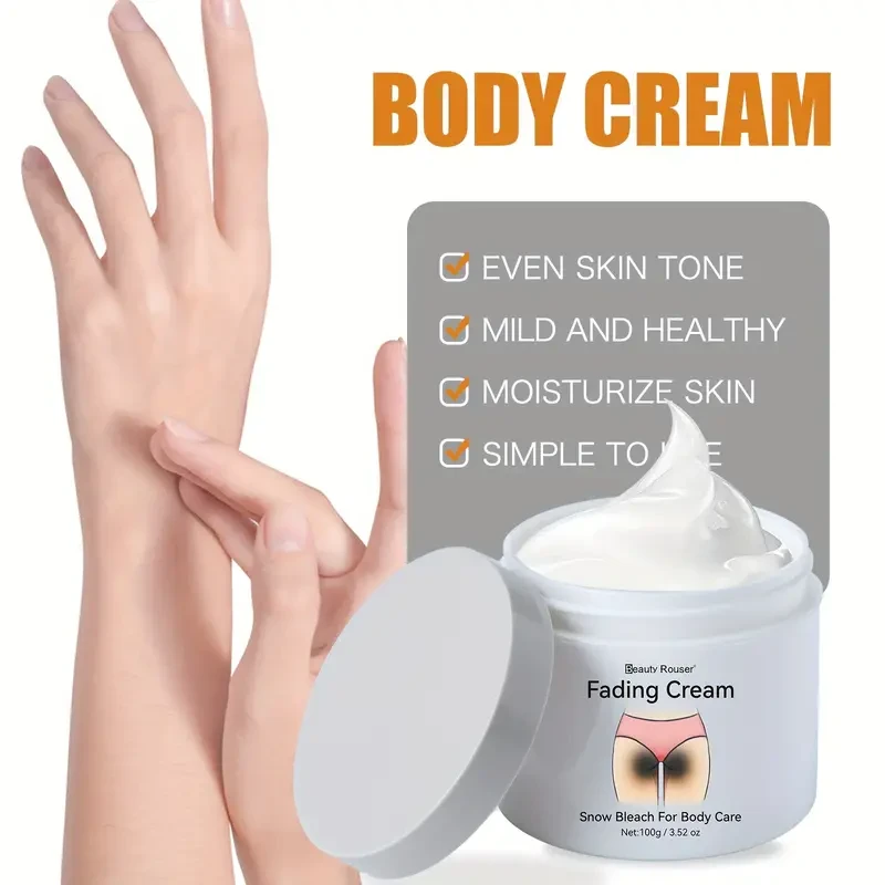 100g/3.52oz Radiant Body Cream - Hydrating Vitamin C & Centella Formula for Glowing Underarm & Buttocks Skin, Moisturizing Lotion with Plant Squalane for Soft, Smooth, and Rejuvenated Skin