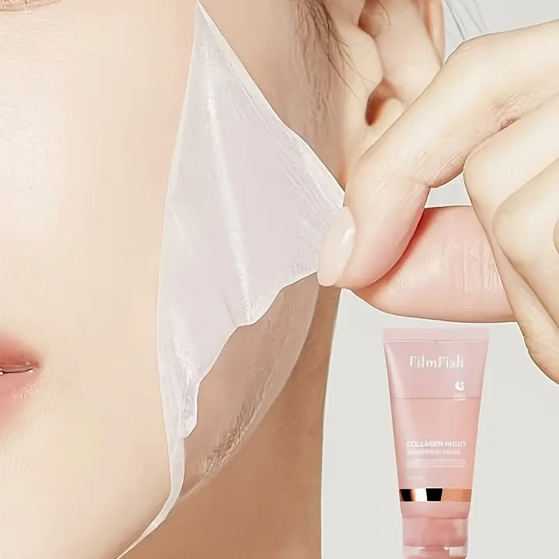 New Collagen Night Wrap Exfoliating Mask! Sleep, Shed And Glow!Radiant Elasticity And Moisturizing Treatment;Hydrolyzed Collagen For Radiant Skin!