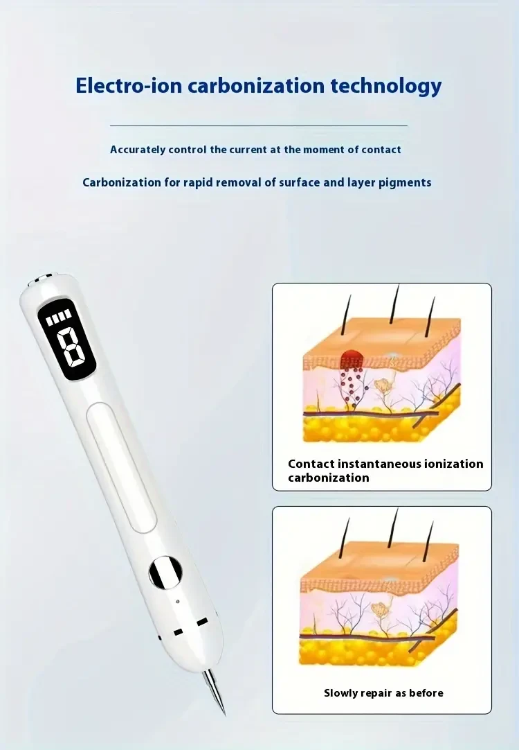 USB Rechargeable LED Beauty Pen for Home & Salon Use - Portable Facial Skin Care Tool with 500mAh Battery, Low Voltage, Lithium Polymer