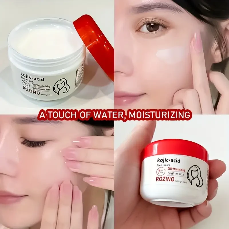 50g Kojic Acid Face Cream, Natural Curved Acid Cream Can Go Spots, Black Spots, Age Spots, Deep Clean Facial Spots, Moisturizing Face Skin !