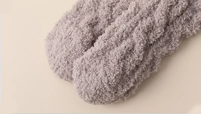 Winter Warm Fuzzy Coral Fleece Socks  Thick Velvet Home Sleeping Floor Socks for Men & Women